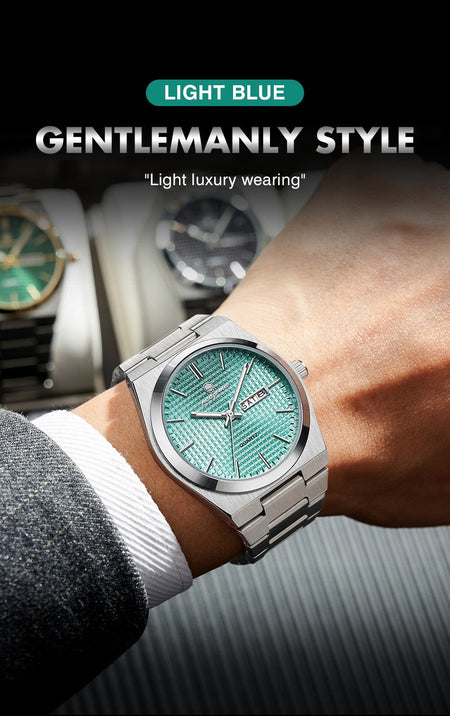 PAAZOMU Original Luxury Men Clock Fashion Luminous Waterproof Chronograph Date Watch For Man Leather Quartz Men's Watches Reloj