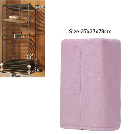 Winter Warm Bird Cage Cover Breathable Splashproof Large Bird Cage Cover Parrot Cage Shading Protective Products Bird Supplies