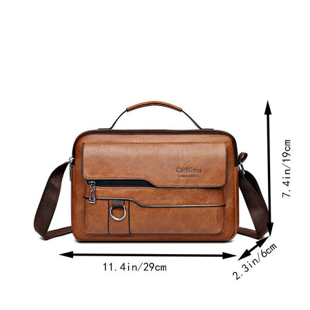 Men's and women's cross-body and shoulder bag for business, simple and casual, with minimalist design. Made of PU material.