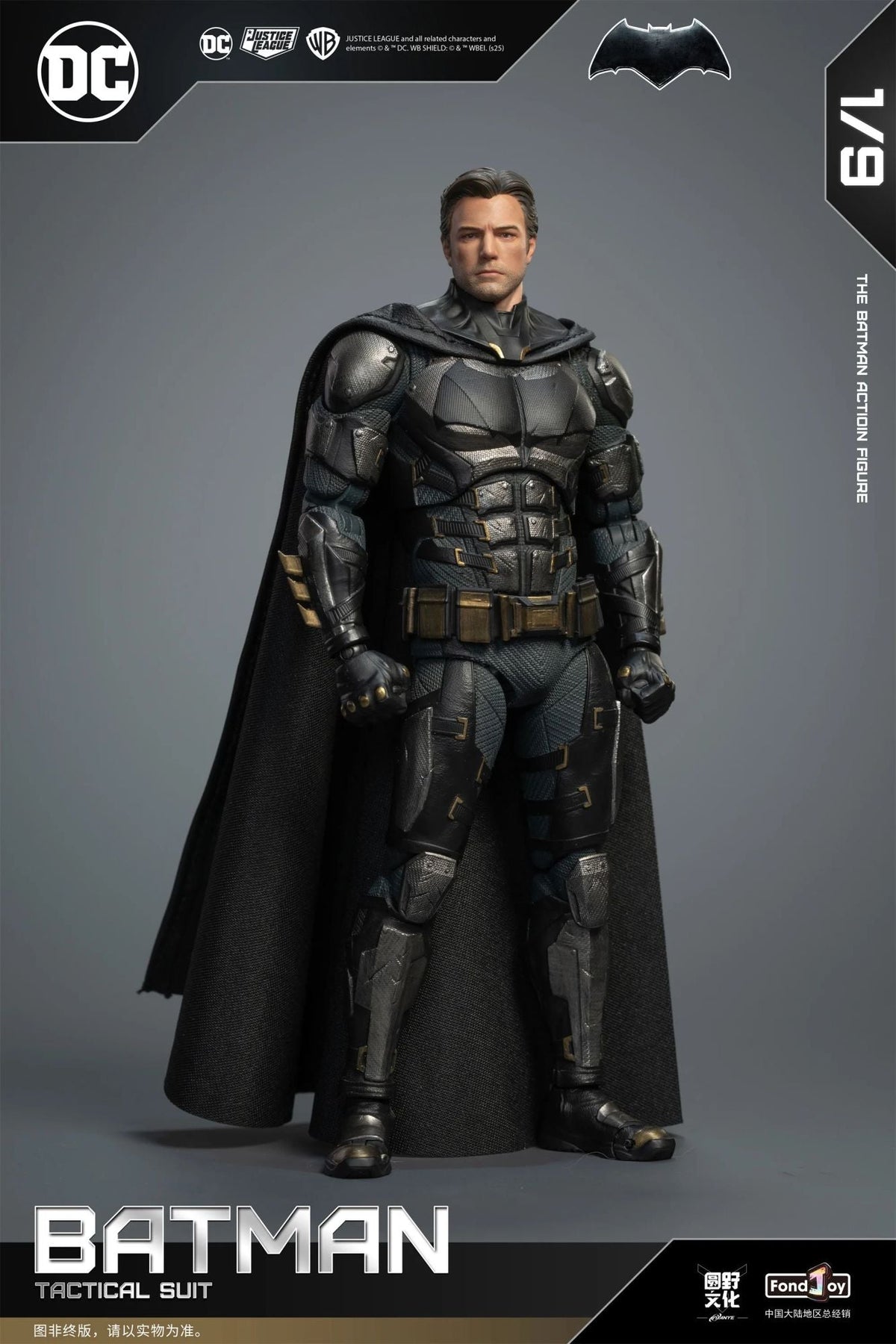 1/9 Original Fondjoy Bruce Wayne Batman Justice League Tactical Batsuit Action Figure Zack Snyder's Movie Detective Comics Toys