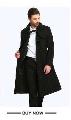 winter jackets men thicken woolen coat long outwear male warm overcoats fur wool & blends mens clothing l-4xl #18168 Holyrising