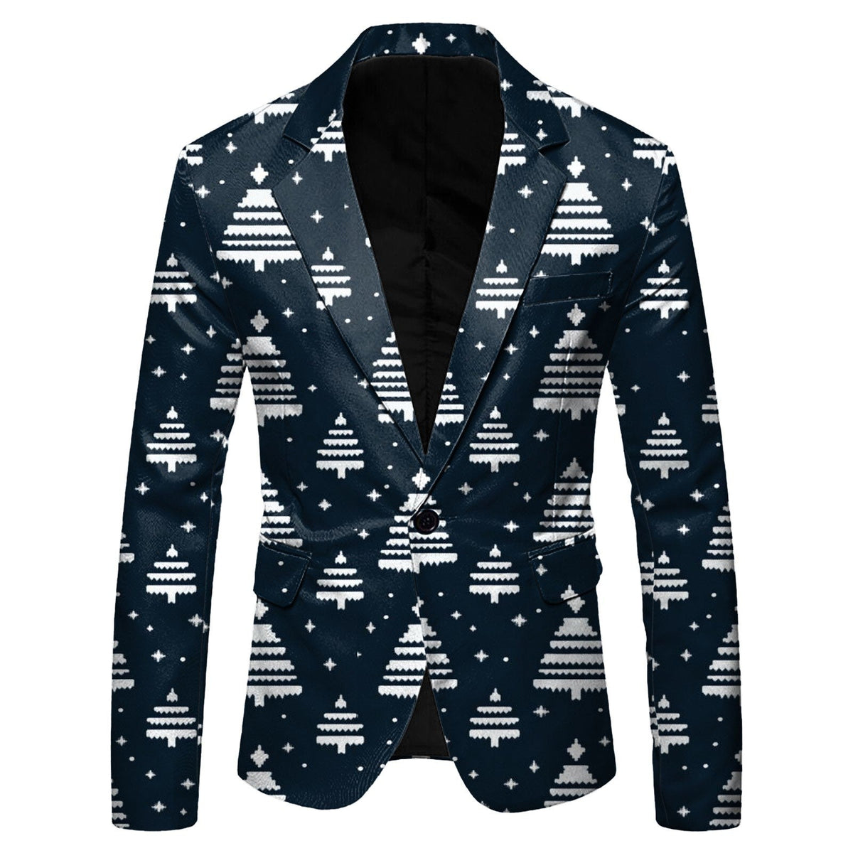 Christmas Mens Suit Jackets Fashion Fitness Casual Button New Year Party Dress Suits For Men Vintage Xmas Costume Casual Coats