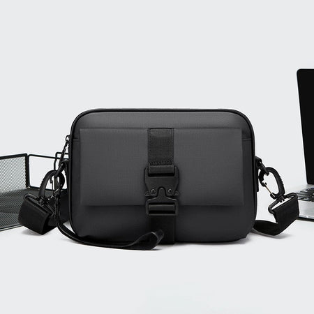 High Quality Soft PU Leather Men's Shoulder Bag Fashion Small Handbag Casual Male Day Clutch Bag