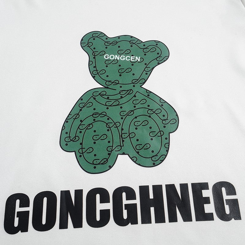 Children Boy Clothes Set Kid Girls Cartoon Bear Tshirts and Shorts 2 Pieces Suit Baby Letter Print Top Bottom Suit Tracksuits