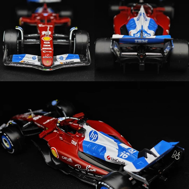 New In Stock Bburago 1:43 Ferrari Sf25 Miami Gp Alloy Miniature Diecast Model 2025 F1 Car #16 Charles Leclerc Toys Car Kids Gift