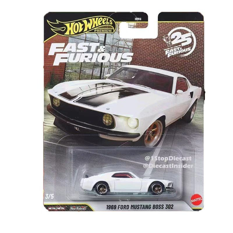 New Hot Wheels 1:64 Fast & Furious 25th Anniversary Set Mitsubishi Mercedes Mustang Etc Classic Diecast Vehicle Cars Model