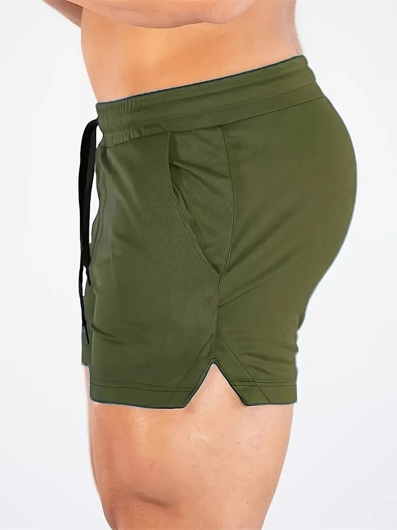 2024 Latest, Fast Drying Breathable Muscle Running Shorts, Marathon Seven Legs, Fitness Beach Pants, Tight Mesh Fabric, Hip Hop