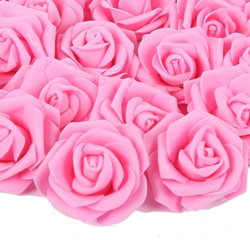10/20/50Pcs Artificial Foam Rose Flowers PE Fake Flower for Home Room Dceor Wedding Party Halloween Thanksgiving Christmas Decor