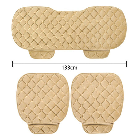 SEAMETAL Plush Car Seat Cover Anti Slip Soft Seat Cushion Auto Chair Protector Pad Universal for Sedan Suv Pick-up Truck