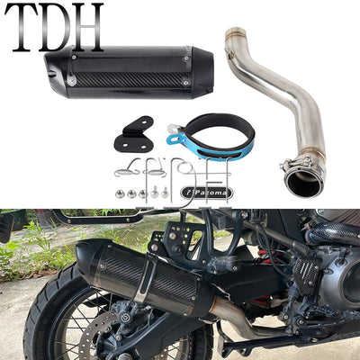 For Harley Pan America 1250 Special Escape Tube Motorcycle Exhaust Muffler Killer Muffler Pipe RA1250 RA1250S RA1250SE 2021-2026