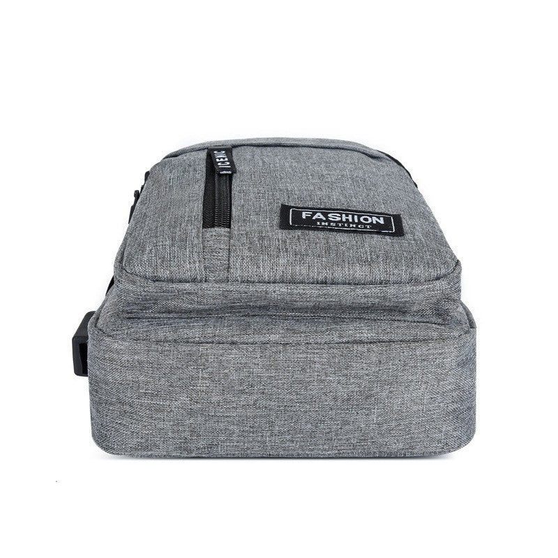 2025 New Multifunctional Chest Bag Men's Fashion Trend Oxford Cloth Shoulder Bag Korean Style Casual Waterproof Messenger Bag