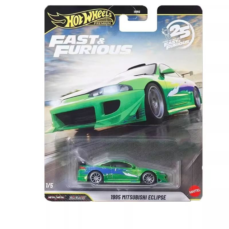 New Hot Wheels 1:64 Fast & Furious 25th Anniversary Set Mitsubishi Mercedes Mustang Etc Classic Diecast Vehicle Cars Model