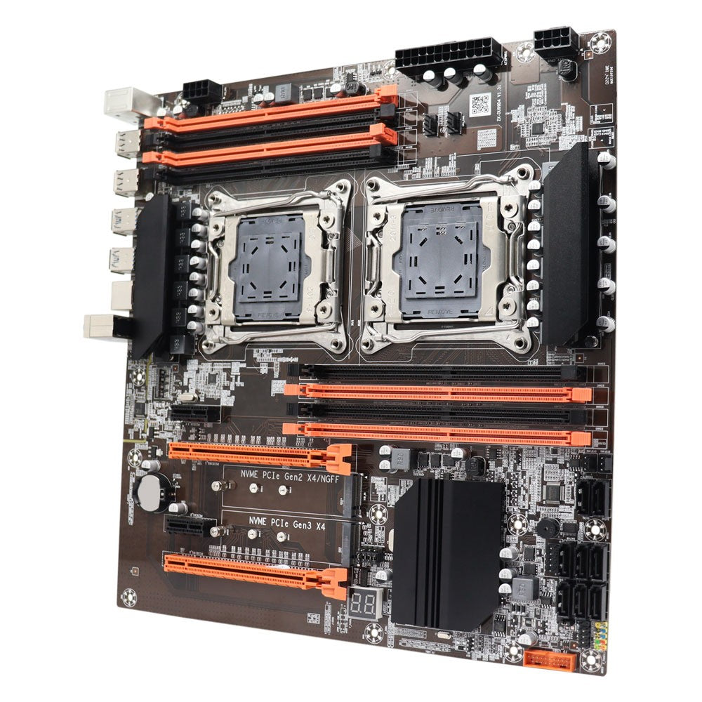 X99 Motherboard Dual CPU M.2 LGA 2011 V3 E-ATX USB3.0 SATA3 8 DIMM DDR4 Support Xeon processor slot 2011-3
