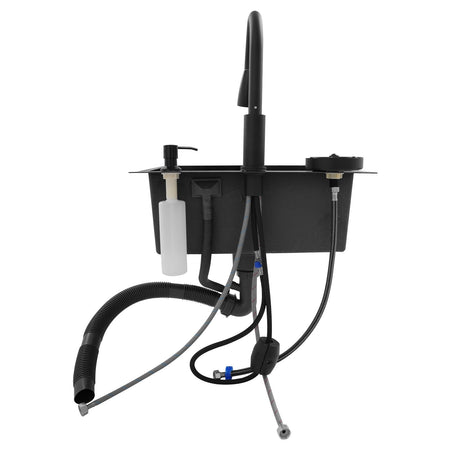 Kitchen Sink with Pull-Out Faucet and Soap Dispenser Multi-functional for Kitchens, Restaurants, Cafes, Bars, Hotels, etc