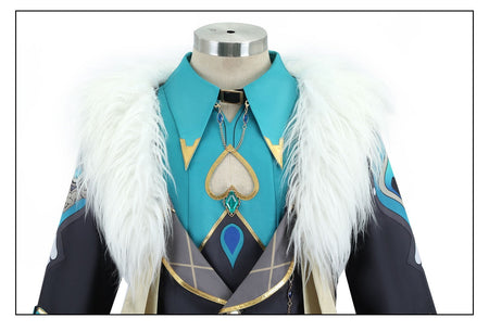 Aventurine Cosplay Costume Wig for Game Honkai: Star Rail Costume Handsome Fashion Combat Role Play Carnival Outfits with Hat