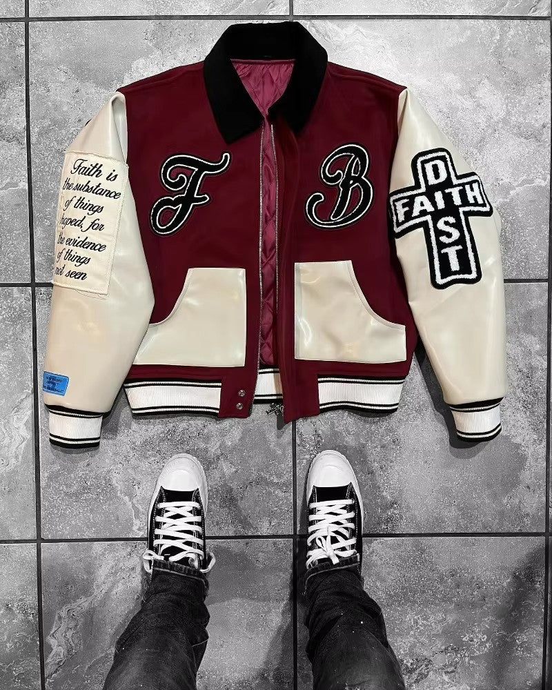 New Fashion Letter Pattern Flocking Embroidery Casual Jacket Women Y2K College Hip Hop Popular Couple Sport Baseball Uniform Top