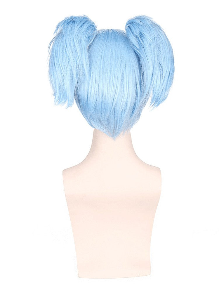COS Wig Assassination Classroom Chao Tian Nagisa Ice Blue Little Tiger Mouth Clip Mao Ye Maple Wig Synthetic fiber wig