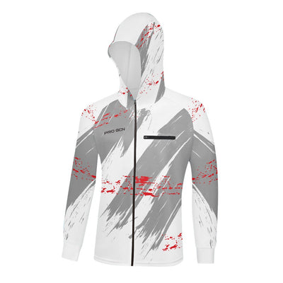 Hooded Fishing Jerseys Quick Drying Sun Protection Fishing Shirts Breathable Men Long Sleeve Fishing Clothing