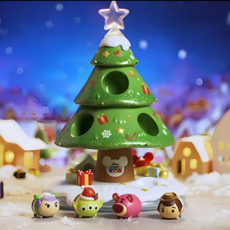Disney Tsum Tsum Christmas Tree Mickey Woody Buzz Donald Duck Alien Action Figures Mini Dolls Kids Toys Model for Children Gift