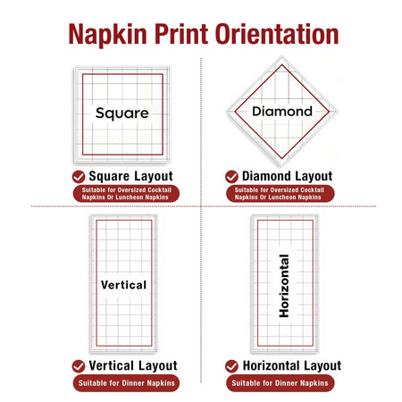 Hallowmas Custom Napkins Logo Personalized Photo Text Cocktail 3-Ply Paper Napkins for Wedding Bar Baby Shower Birthday Party