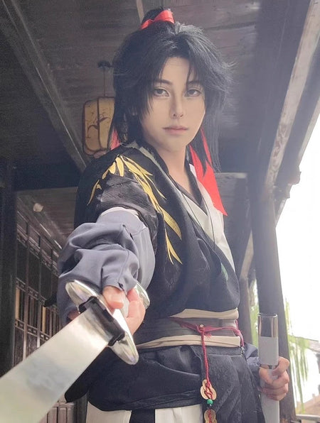 Chinese Game Where Winds Meet Young Master Cosplay Costume Adult Swordsman Hanfu Carnival Hero Wuxia Jianghu Cool Battle Uniform