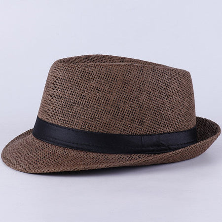 10/24 Pack 1920s Fedora Hats for Men Short Brim Sun Panama Hats Classic Pork Pie Hats Summer Hat for Women Party Wedding Costume