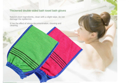 Exfoliating Bath Towel Korean Washcloth Body Massage Scrub Shower Towel SPA Portable Grain Brush Peeling Dead Skin Gloves Adults