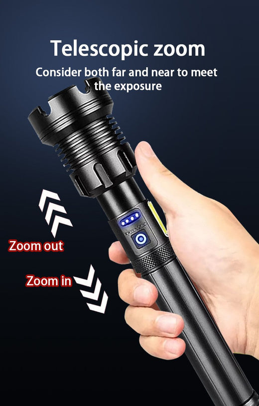 2025 New 15000mAh High Power XHP390 Flashlights 100000000LM Ultra Powerful Flashlight Rechargeable Lantern Outdoor Camping Torch