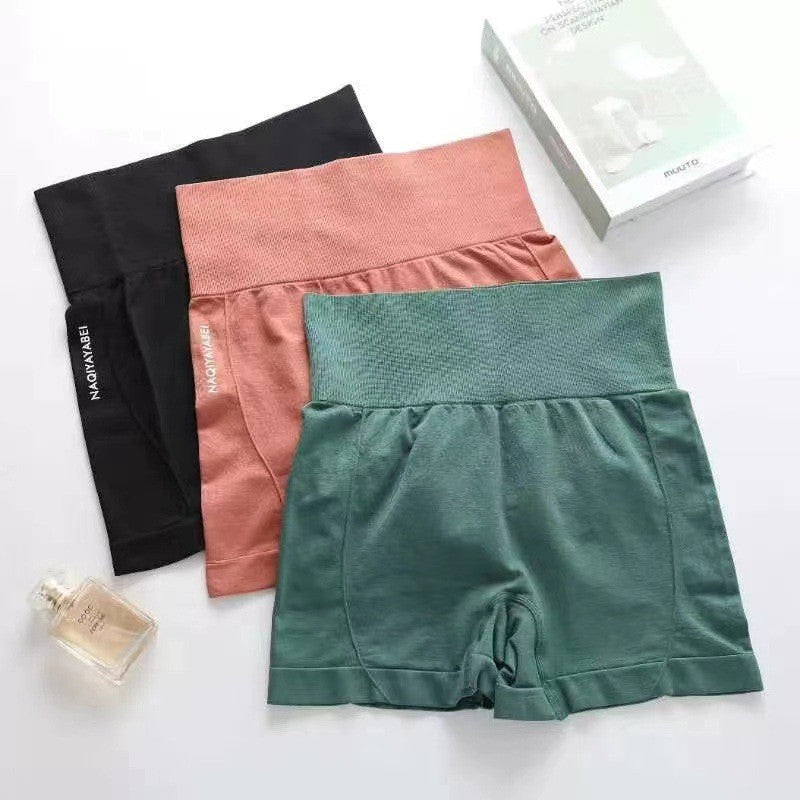 High Waist Sports Women's Cycling Jogging Fitness Shorts Seamless Thin Section Tummy Tuck Comfort Bottom Yoga Pants