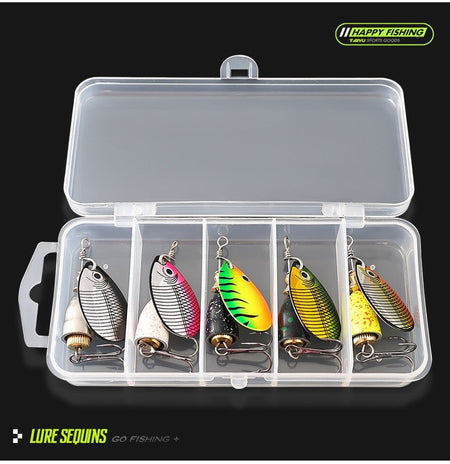 Metal laser rotating composite glitter noise lure bait, fake bait, lure bait, fishing gear swing artificial bait, hard bait