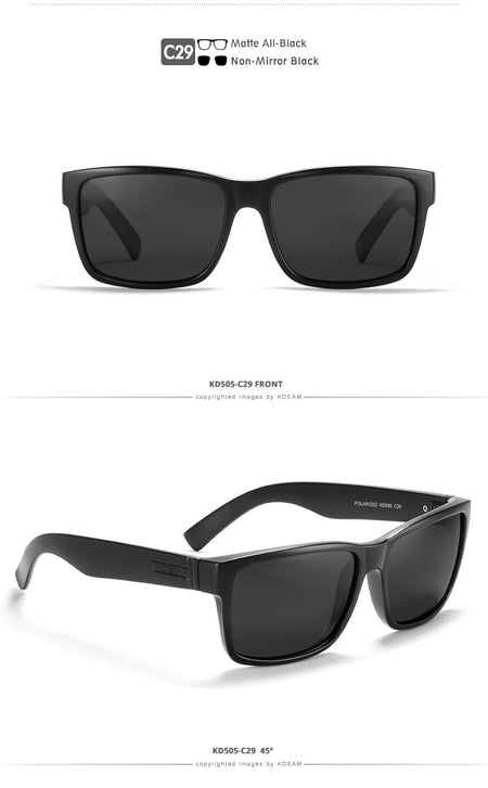KDEAM Revamp Of Sport Men Sunglasses Polarized Shockingly Colors Sun Glasses Outdoor Driving Photochromic Sunglass With Box