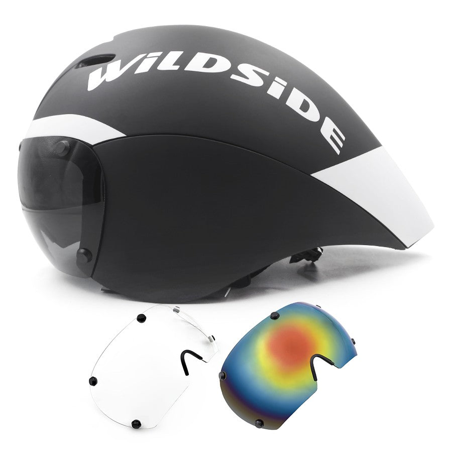TT Cycling Helmet Lens Goggles Triathlon Tri Aero Road Bike Helmet Timetrial Race Bicycle Helmet Men Casco Ciclismo Accessories