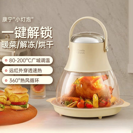Air Fryer New Household Glass Visualization Multifunctional Large Capacity Electric Fryer Far Infrared Penetrating Heat