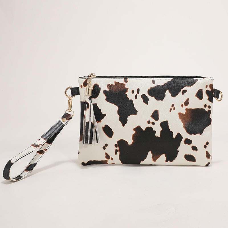 Women Clutch Bag Leopard Print Long Wallets Female Fashion Design PU Leather Wallet Messenger Bag Ladies Elegant Handbag NEW