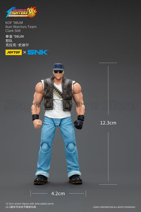 ?MT?JOYTOY 1/18 Action Figure SNK KOF'98UM Ikari Warriors Team Ralf Jones Clark Still Leona Heidern Toy Model Gift
