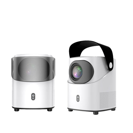 Projector with WiFi and Bluetooth Native 1080p Support 4K 12000 Lumens Portable Integrated Folding Handheld bracket, Model:T2