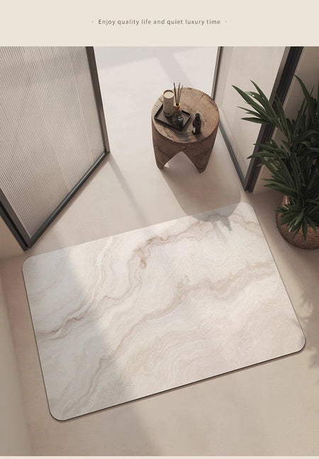 Diatomaceous Earth Bath Mat Bathroom Absorbent Foot Mats Non-Slip Shower Pad Toilet Carpet Quick Dry Entrance Doormat Washable