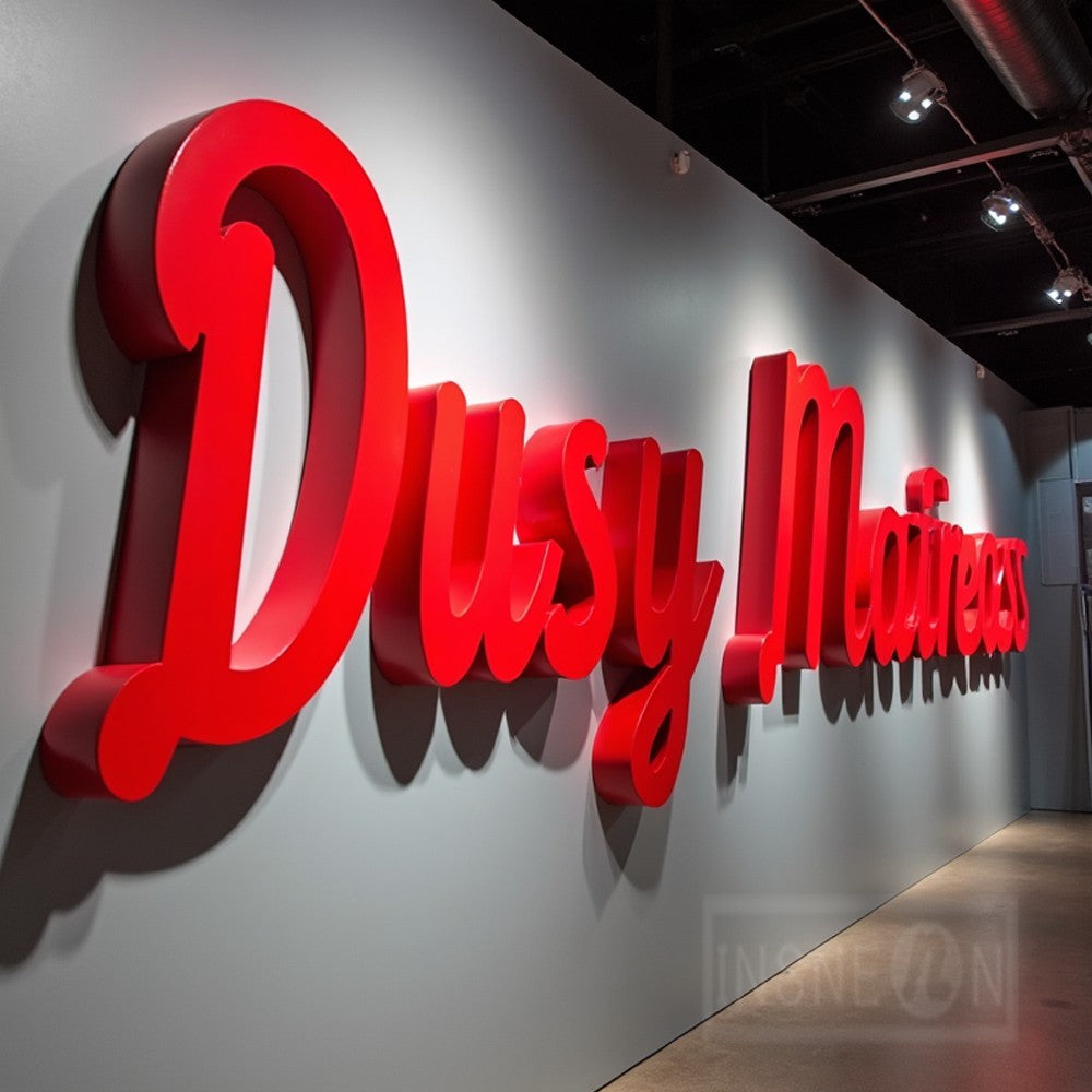 Luminous Letters Custom Logo Led Acrylic Signs Business Light Letter Advertising Luxury Brand Metal Sign Neon Wall Signboard 3d
