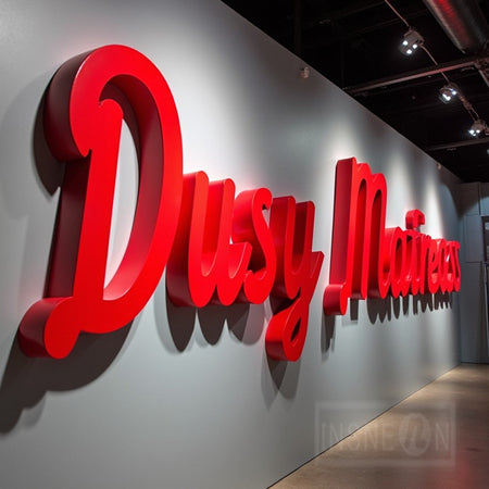 Luminous Letters Custom Logo Led Acrylic Signs Business Light Letter Advertising Luxury Brand Metal Sign Neon Wall Signboard 3d