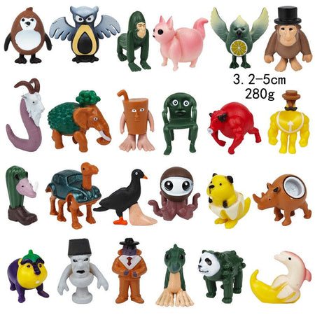 Italian Brainrot Tung Sahur Figure Toy Tralalero Tralala Figures Bombardino Crocodilo Shimpanzini Bananini Model Decor Doll Gift