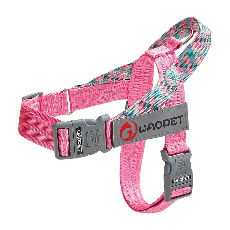 Pet Fashion Dog Harnesses For Medium And Large Walking Dogs Portable New Design Safety Chest Harness Colorful Collar Accessories