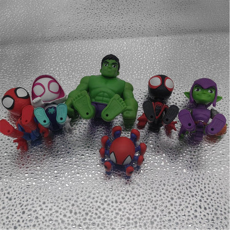 Action Figure Superhero Spidey and His Amazing Friends Spiderman Miles Morales Collectible Model Doll Toys Gifts Kids