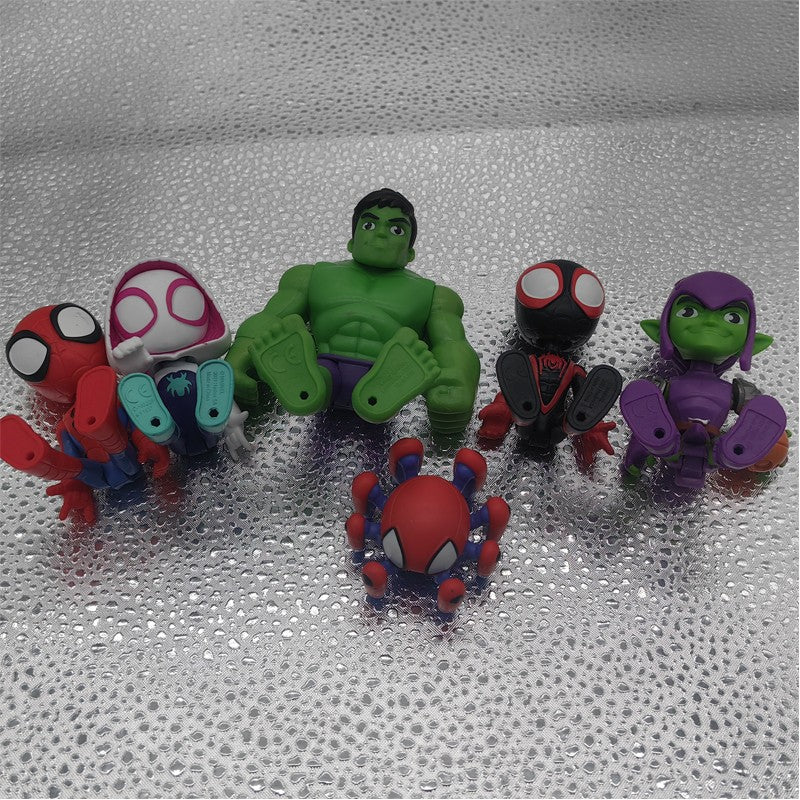 Action Figure Superhero Spidey and His Amazing Friends Spiderman Miles Morales Collectible Model Doll Toys Gifts Kids