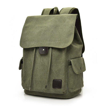 New High Quality Canvas Men Backpack Large Shoulder School Bag Rucksack For Boys Travel Fashion Camping Bags Fashion Simple Bags