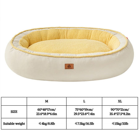 Dog Bed for Small Medium Dogs-Washable Furry Dog Beds, Winter Fleece Pet Beds with Removable Zipper Cover