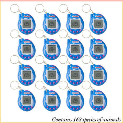 6-48PCS Virtual Pet Keychain Digital Pet Electronic Handheld Game Video Game Party Birthday Nostalgic 90s