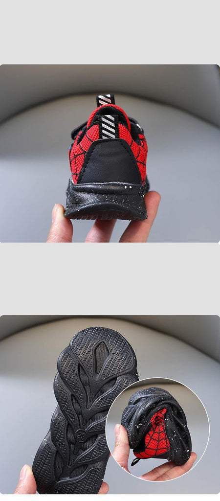 Popular Design Led Lighting Shoes Spring/autumn Baby Boys Sports Casual Shoes Fashion New Style Spider Man Children's Sneakers