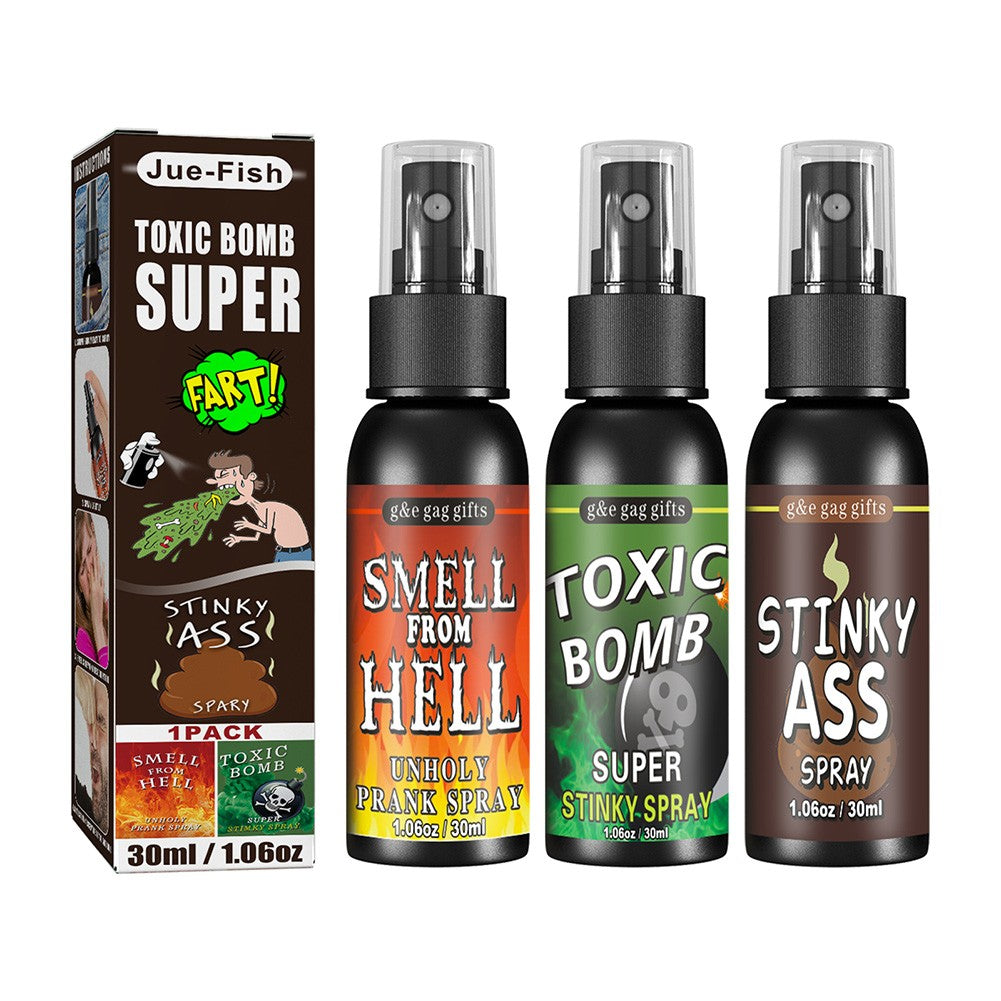 30ml Fart Spray Party Supplies Plastic Liquid Fart Gag for Adults Kids Terrible Stinky Fart Spray Non Toxic Halloween Funny Toys