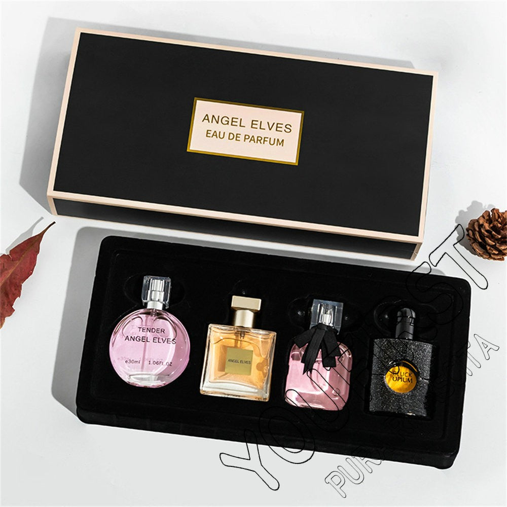 High Quality Perfume Women 120ml Perfumes Feminino Gift Box 4Pcs Set Parfum Femme Lasting Fragrance Floral Fruity Scent Spray
