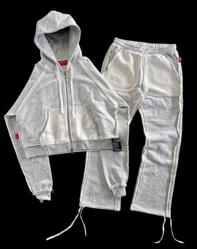 American Retro Sakura Hoodie Sweatpants Two Piece Set Y2K Mens and Womens Sportswear Fashion Casual Pullover Casual Pants Set